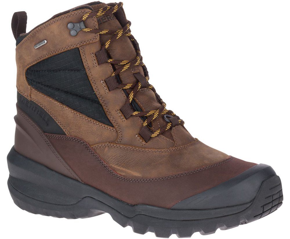 Kozaki Merrell Męskie Brązowe - Thermo Slush Mid Waterproof - 519048-EYK